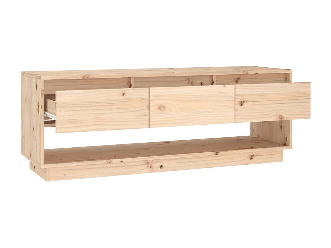 Meuble TV 110,5x34x40 cm Bois de pin massif