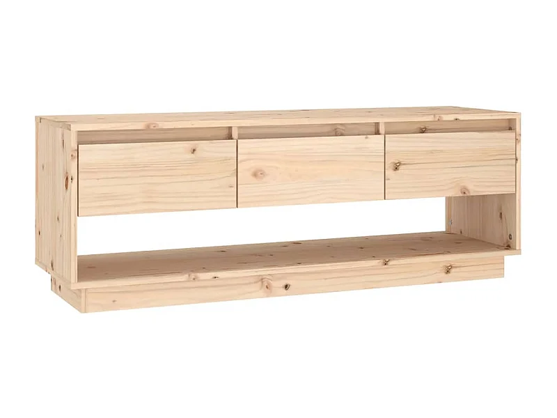 Tv-meubel 110,5x34x40 cm massief grenenhout