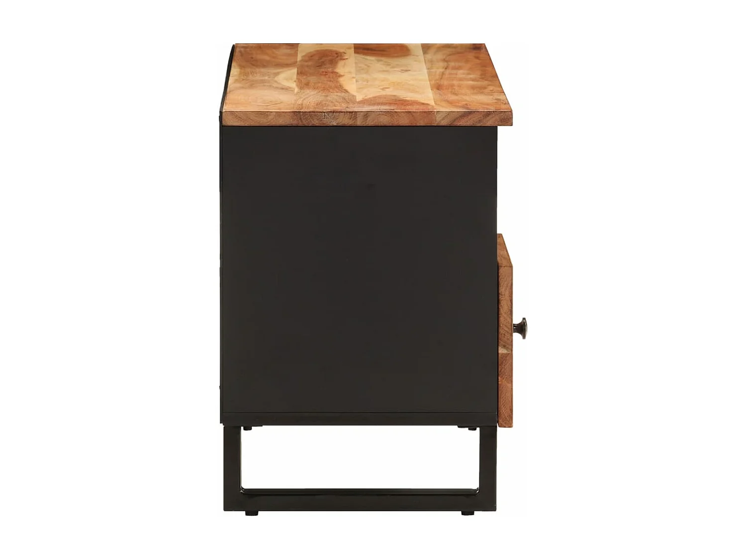 Meuble TV 100x33x46 cm bois d'acacia solide et d'ingénierie