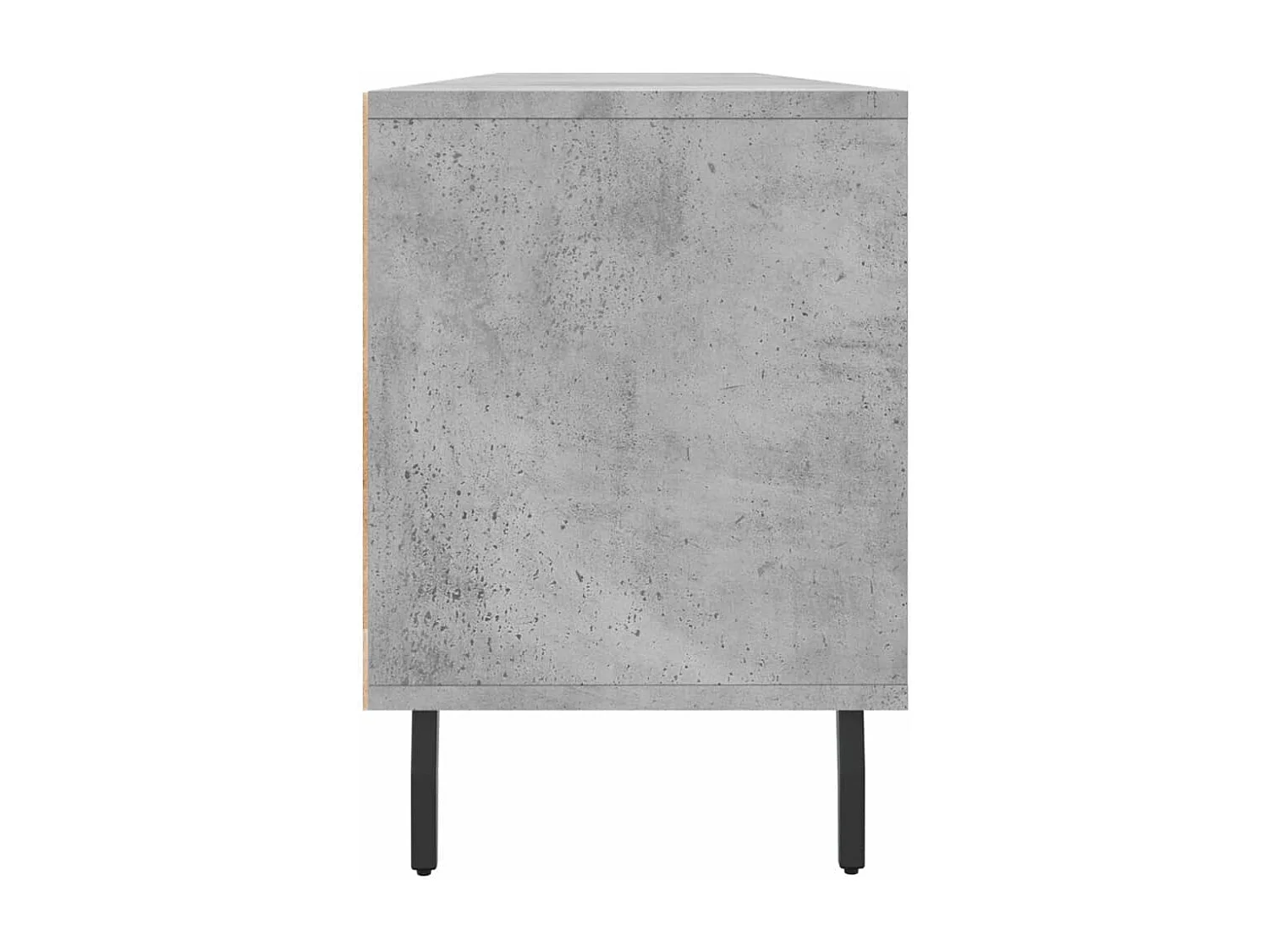 Meuble TV gris béton 150x30x44,5 cm bois d'ingénierie
