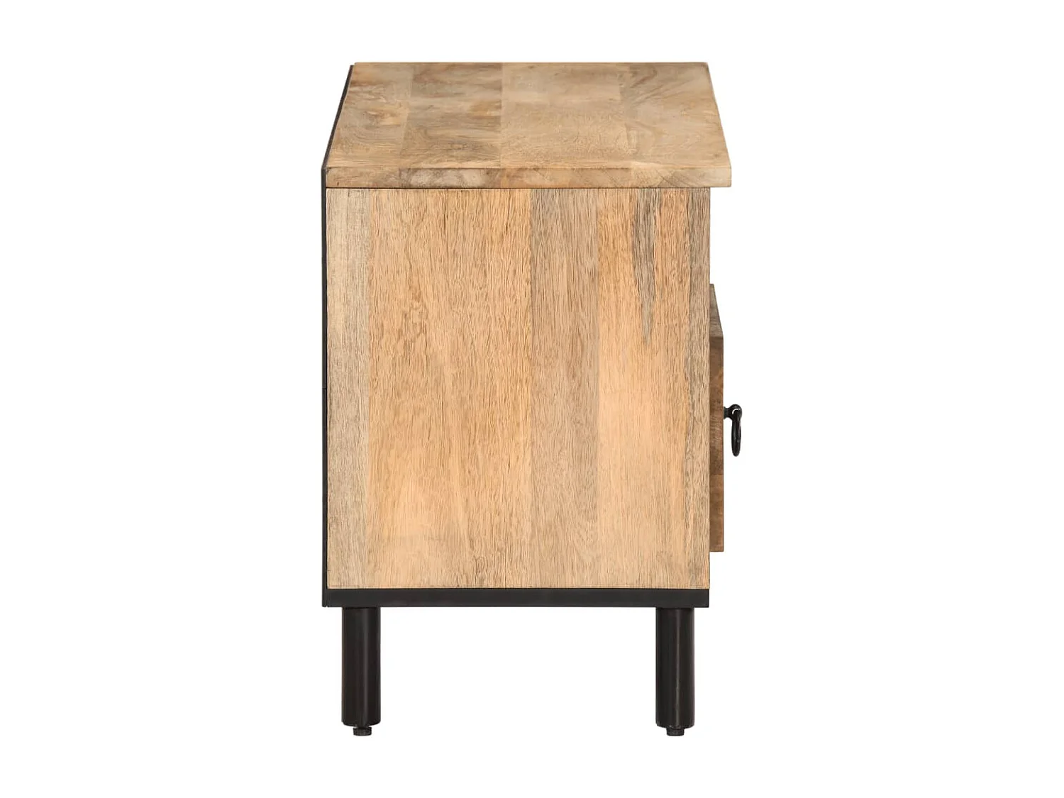 Meuble TV 100x33x46 cm bois massif de manguier