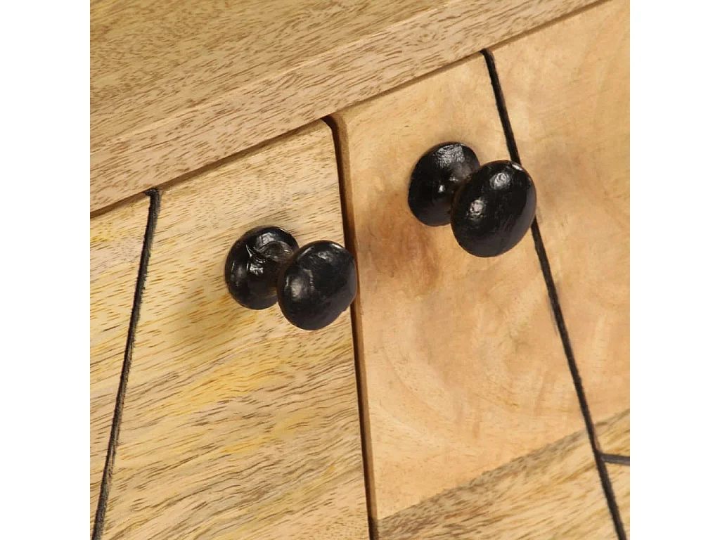 Meuble TV Bois de manguier massif 140x30x40 cm