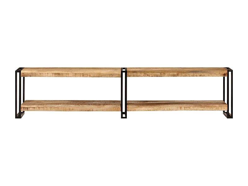 Meuble TV 180x30x40 cm bois massif de manguier