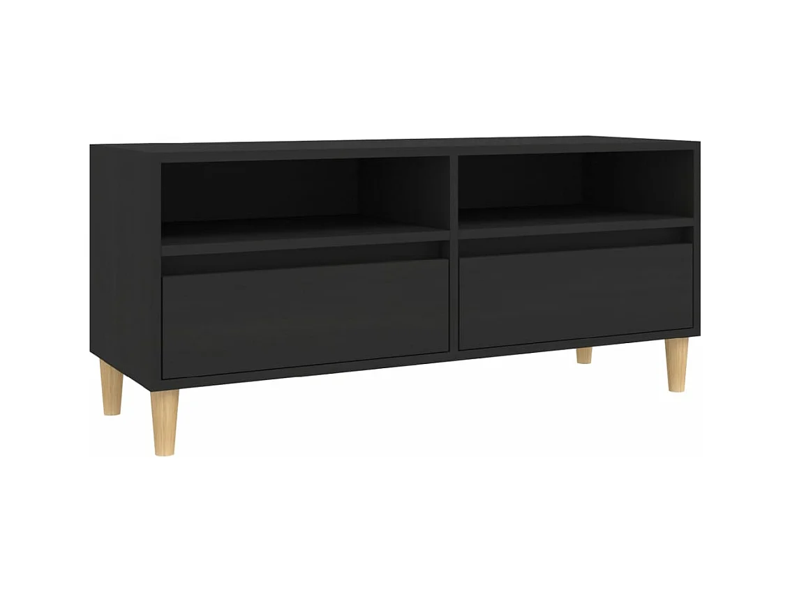 Móvel de TV 100x34,5x44,5 cm derivados de madeira preto