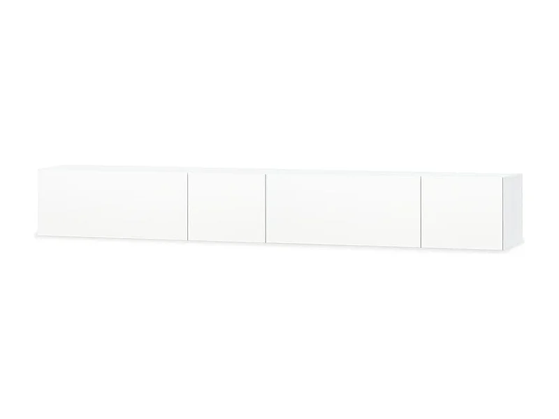 Meuble TV 2 pièces Aggloméré 120 x 40 x 34 cm Blanc brillant