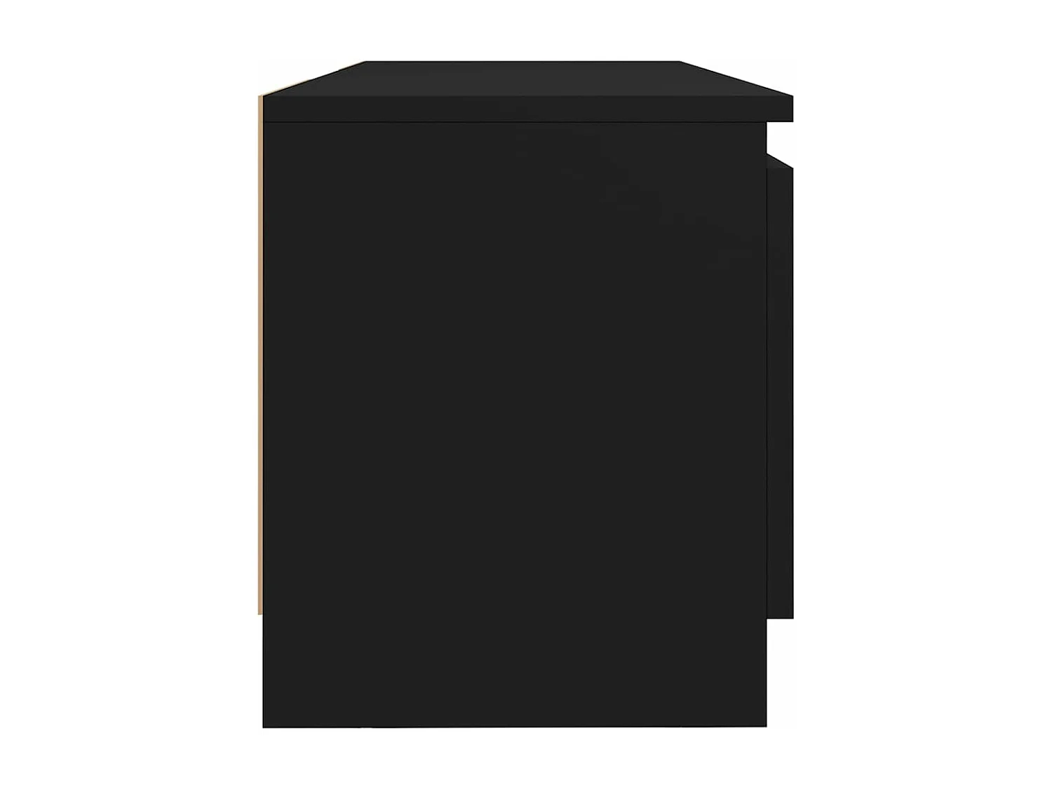 Meuble TV avec lumières LED Noir 120x30x35,5 cm