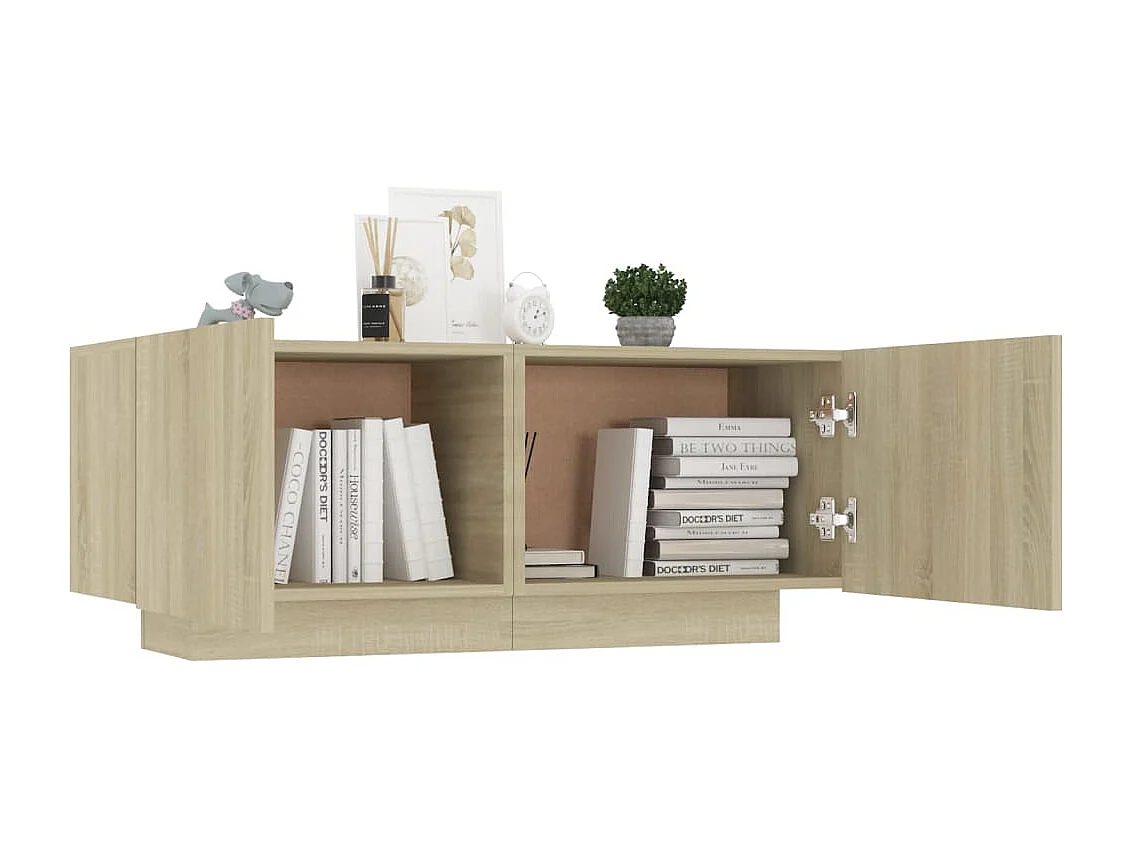 Meuble TV Chêne sonoma 100x35x40 cm Aggloméré