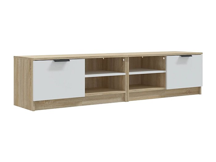 Vicco Commode Wido, Blanc/Sonoma, 60x50cm Avec Rabat