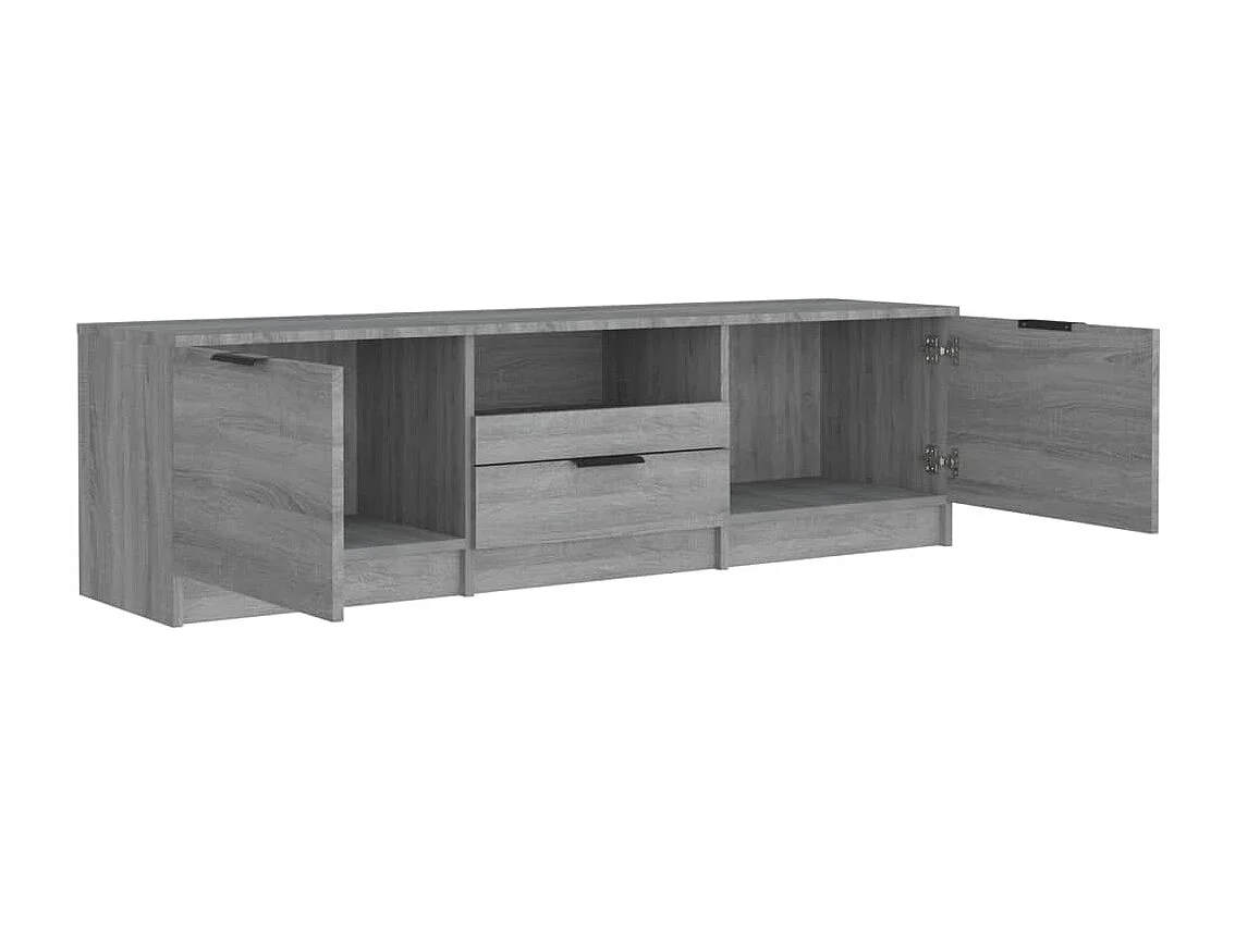 Meuble TV Sonoma gris 140x35x40 cm Bois d'ingénierie