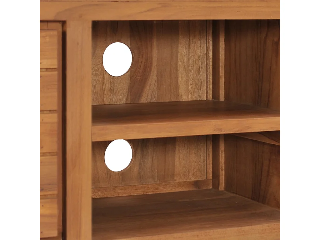 Meuble TV 110x30x40 cm Bois de teck massif