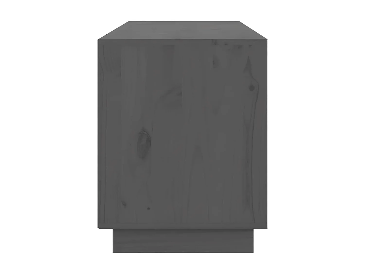 Meuble TV Gris 176x37x47,5 cm Bois de pin massif