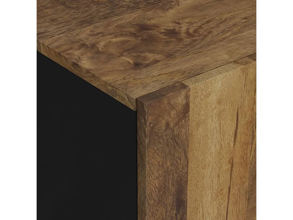 Meuble TV 105x33,5x46 cm bois de manguier et d'ingénierie