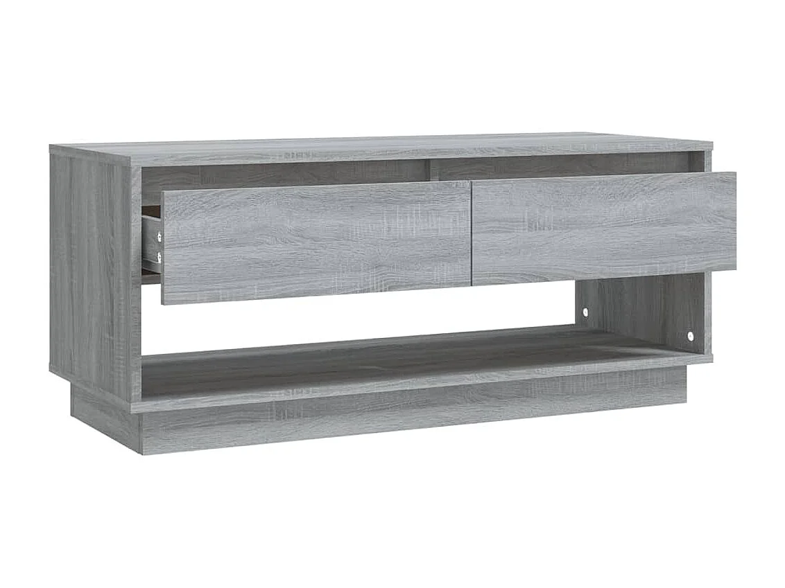 Tv-meubel 102x41x44 cm bewerkt hout grijs sonoma eikenkleurig