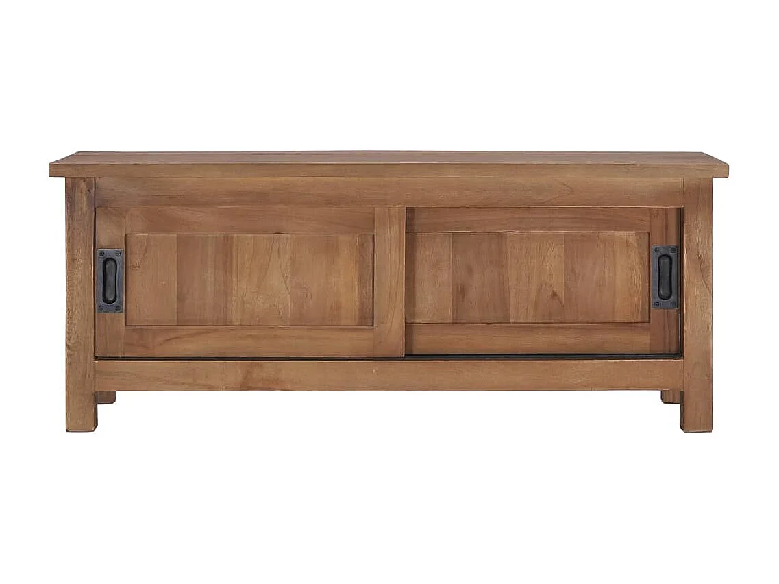 Tv-meubel 90x30x35 cm massief teakhout