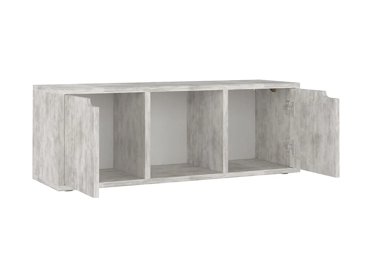 Mueble para televisión aglomerado hormigón 88,5x27x5x30,5 cm