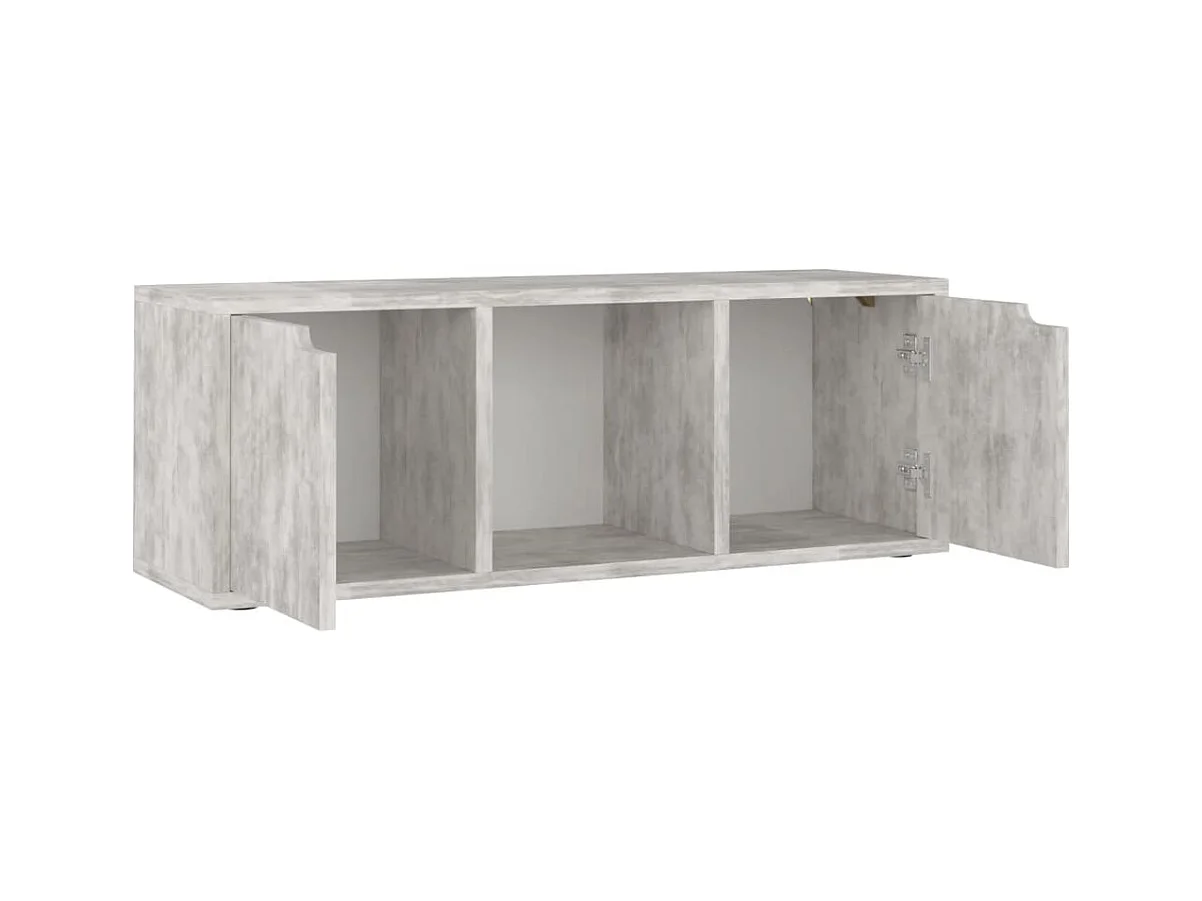 Meuble TV Béton 88,5x27,5x30,5 cm Aggloméré