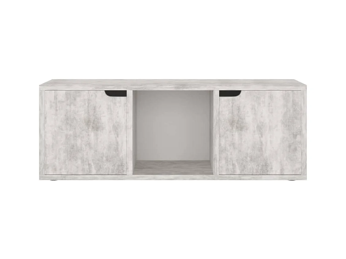 Meuble TV Béton 88,5x27,5x30,5 cm Aggloméré