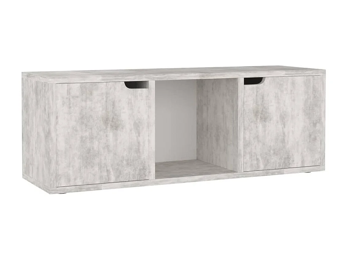 Meuble TV Béton 88,5x27,5x30,5 cm Aggloméré
