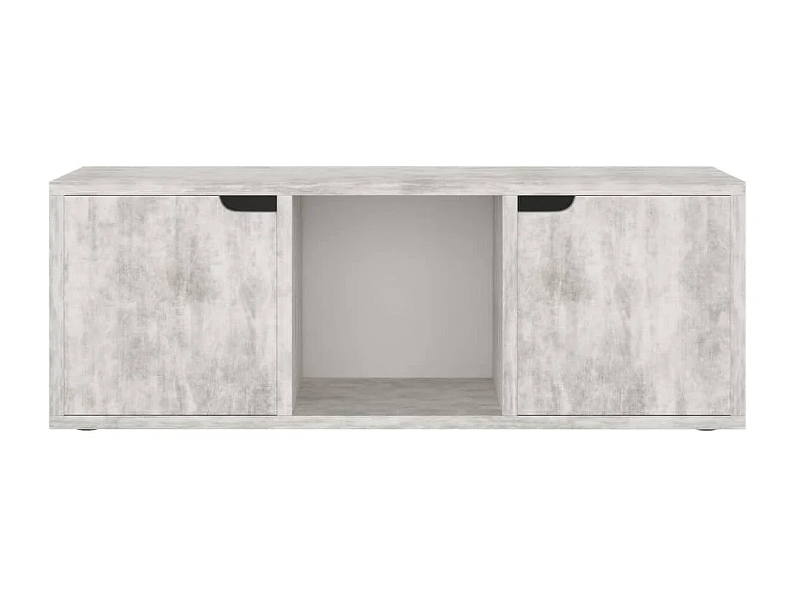 Meuble TV Béton 88,5x27,5x30,5 cm Aggloméré