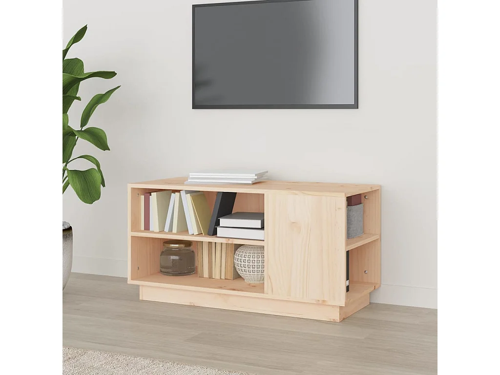 Meuble TV 80x35x40,5 cm Bois de pin massif