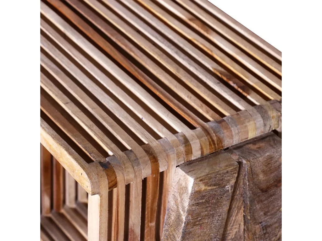 Tv-meubel met 3 compartimenten stapelbaar gerecycled teak