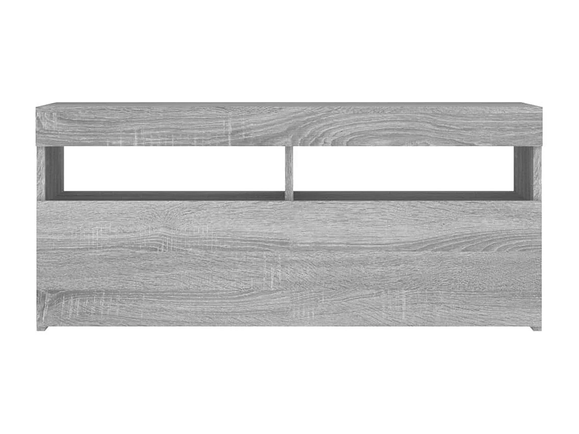 Meuble TV avec lumières LED Sonoma gris 90x35x40 cm