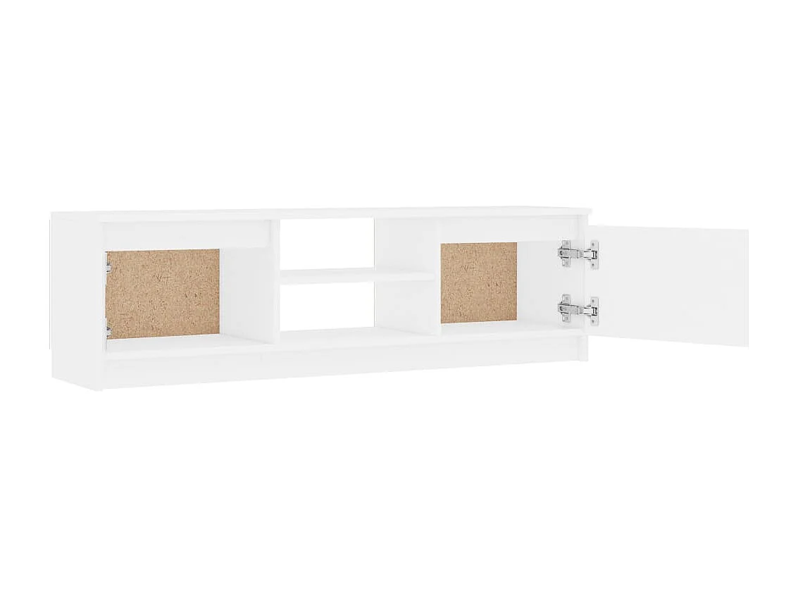 Mueble para TV madera contrachapada blanco 120x30x35,5 cm