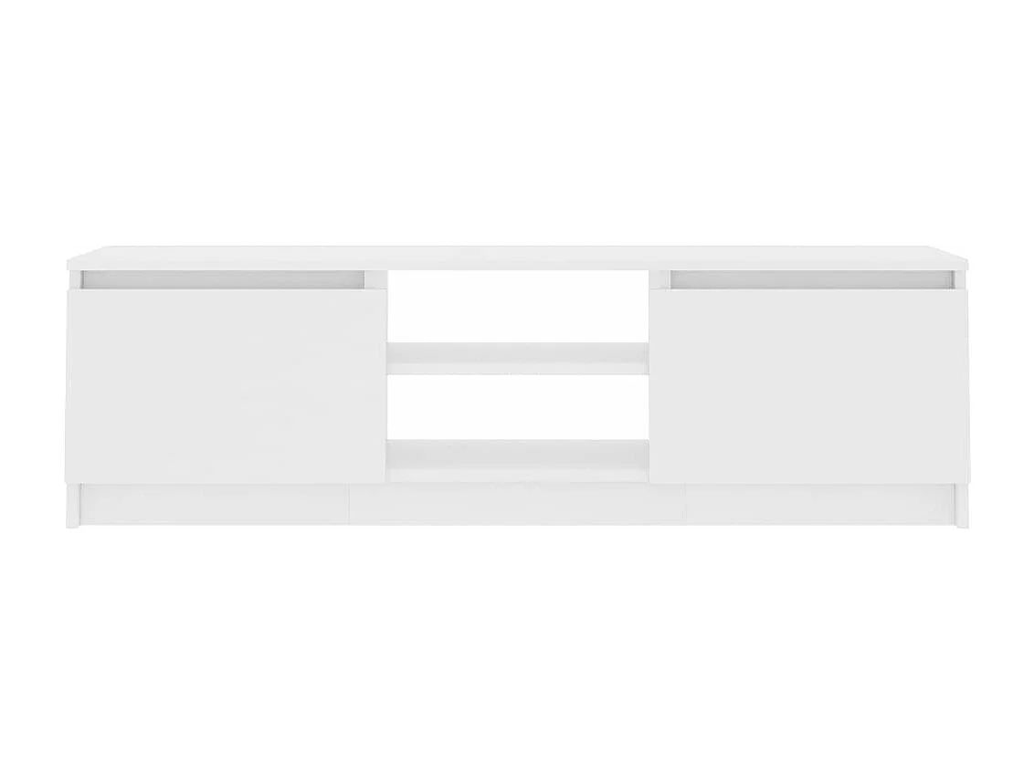 Mueble para TV madera contrachapada blanco 120x30x35,5 cm