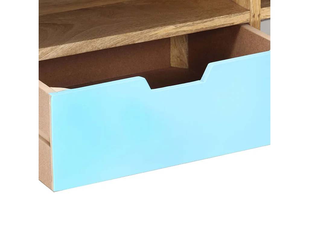 Meuble TV 110x35x48 cm Bois de manguier massif
