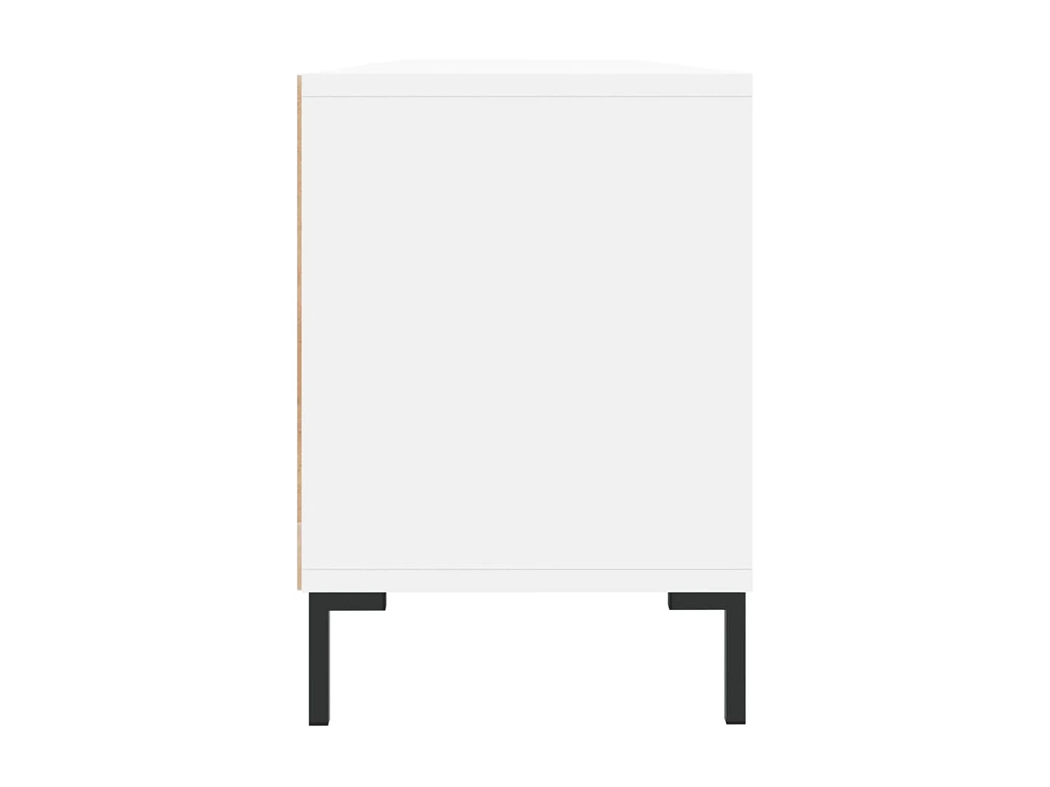 Meuble TV blanc 150x30x44,5 cm bois d'ingénierie