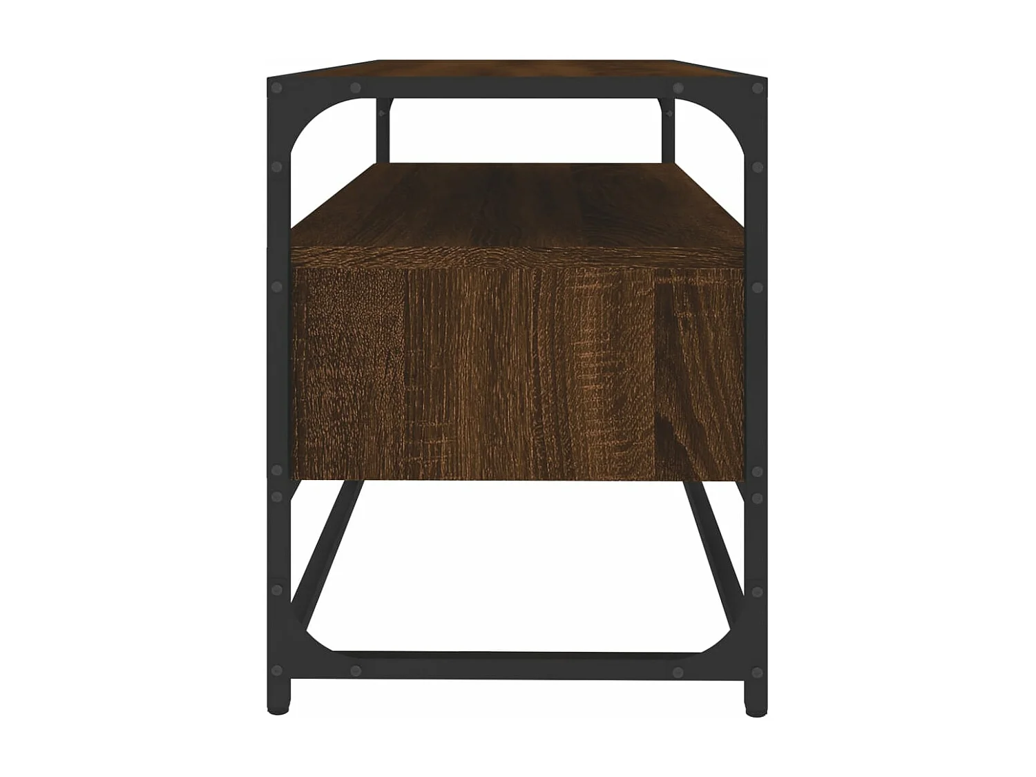 Meuble TV chêne marron 80x35x45 cm bois d'ingénierie
