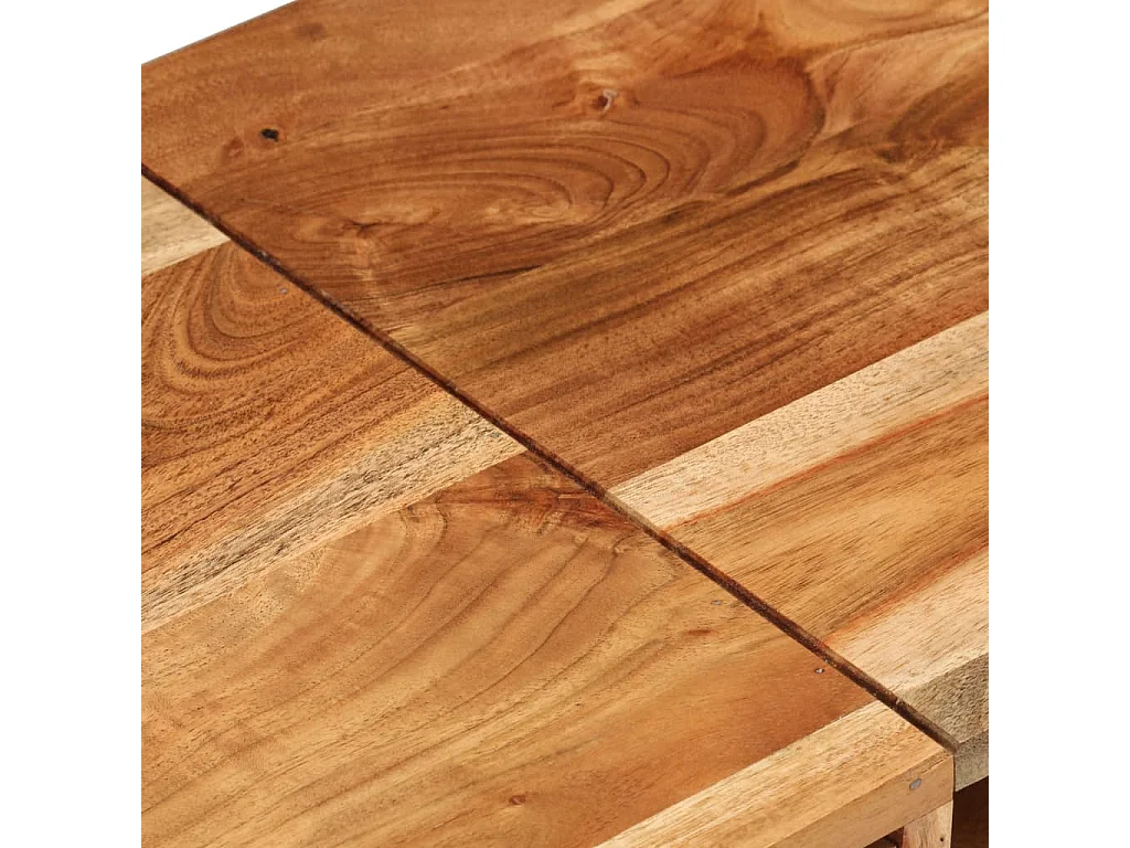 Mueble para TV madera maciza de acacia 145x35x35 cm