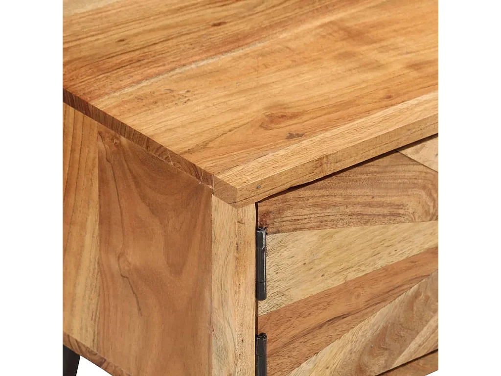 Meuble TV 145x35x35 cm Bois d'acacia massif