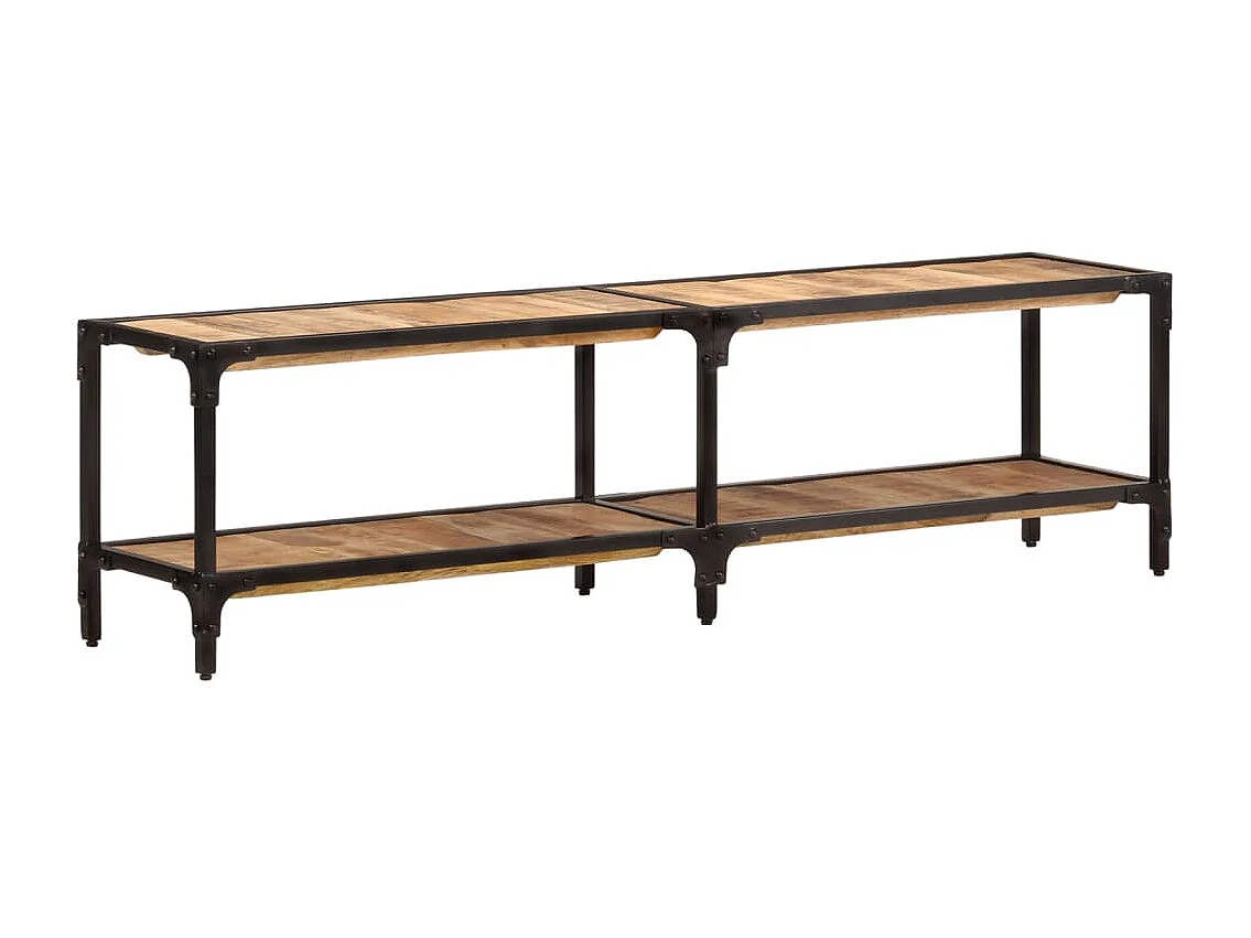 Meuble TV 150x30x41 cm Bois massif de manguier