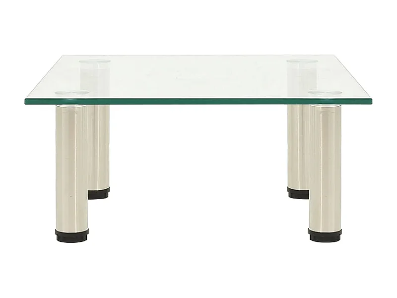 Meuble TV Transparent 40x35x17 cm Verre trempé