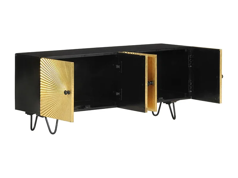 Tv-meubel 110x30x45 cm massief mangohout