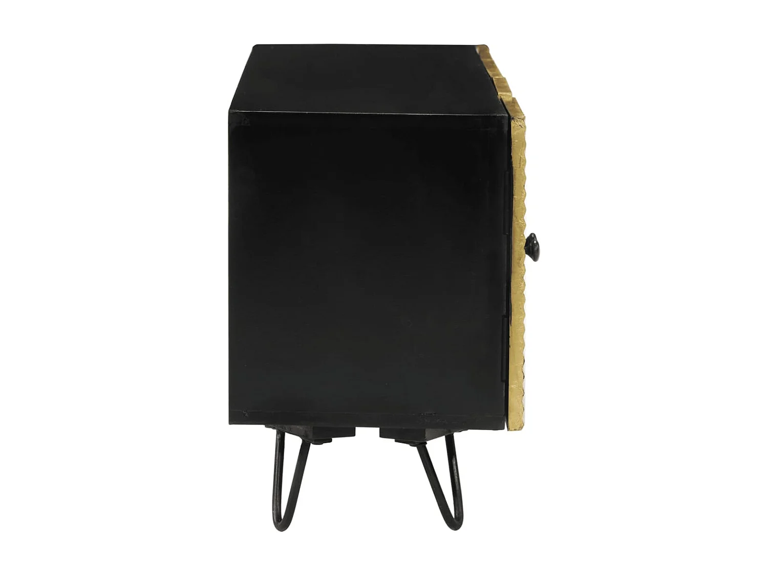 Meuble TV 110x30x45 cm bois massif de manguier