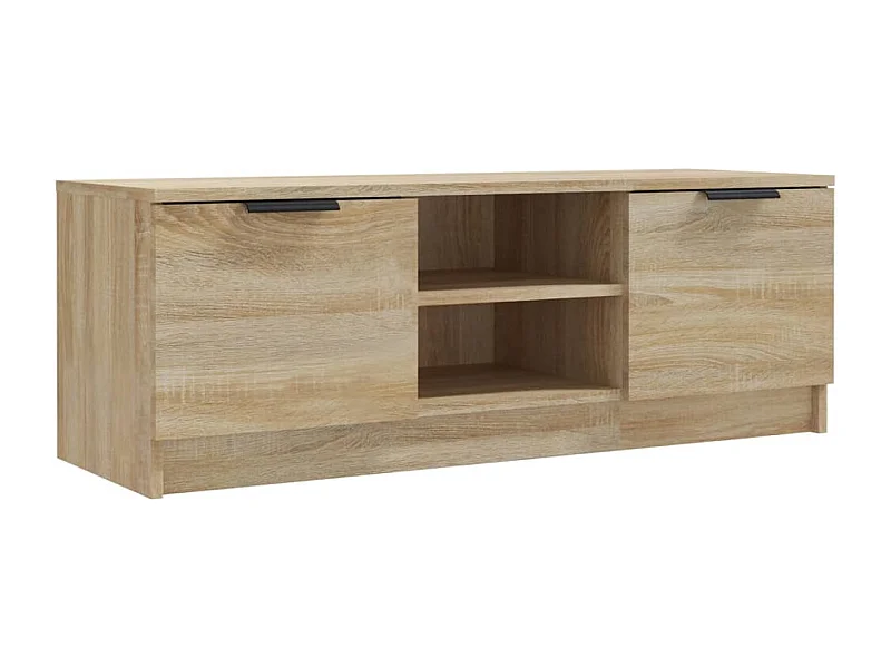 Tv-meubel 102x35x36,5 cm bewerkt hout sonoma eikenkleurig