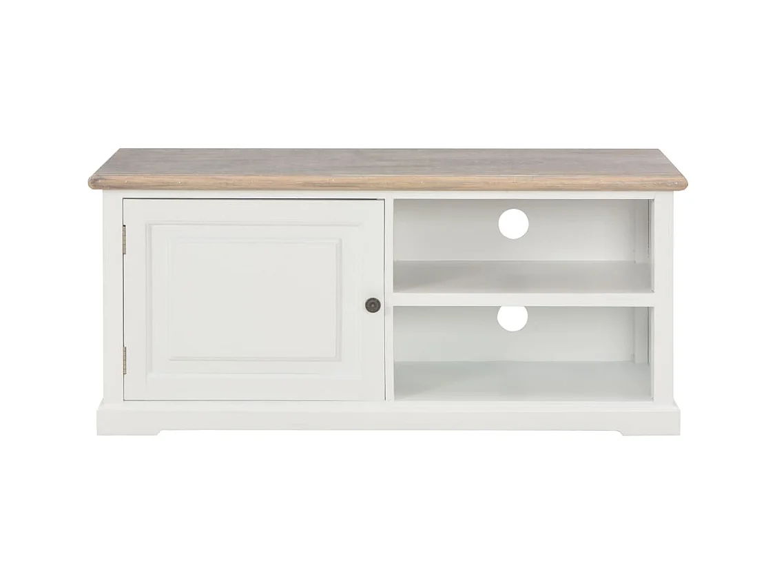 Meuble TV Blanc 90 x 30 x 40 cm Bois
