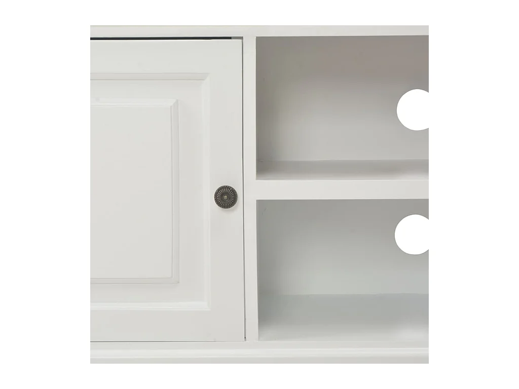 Meuble TV Blanc 90 x 30 x 40 cm Bois