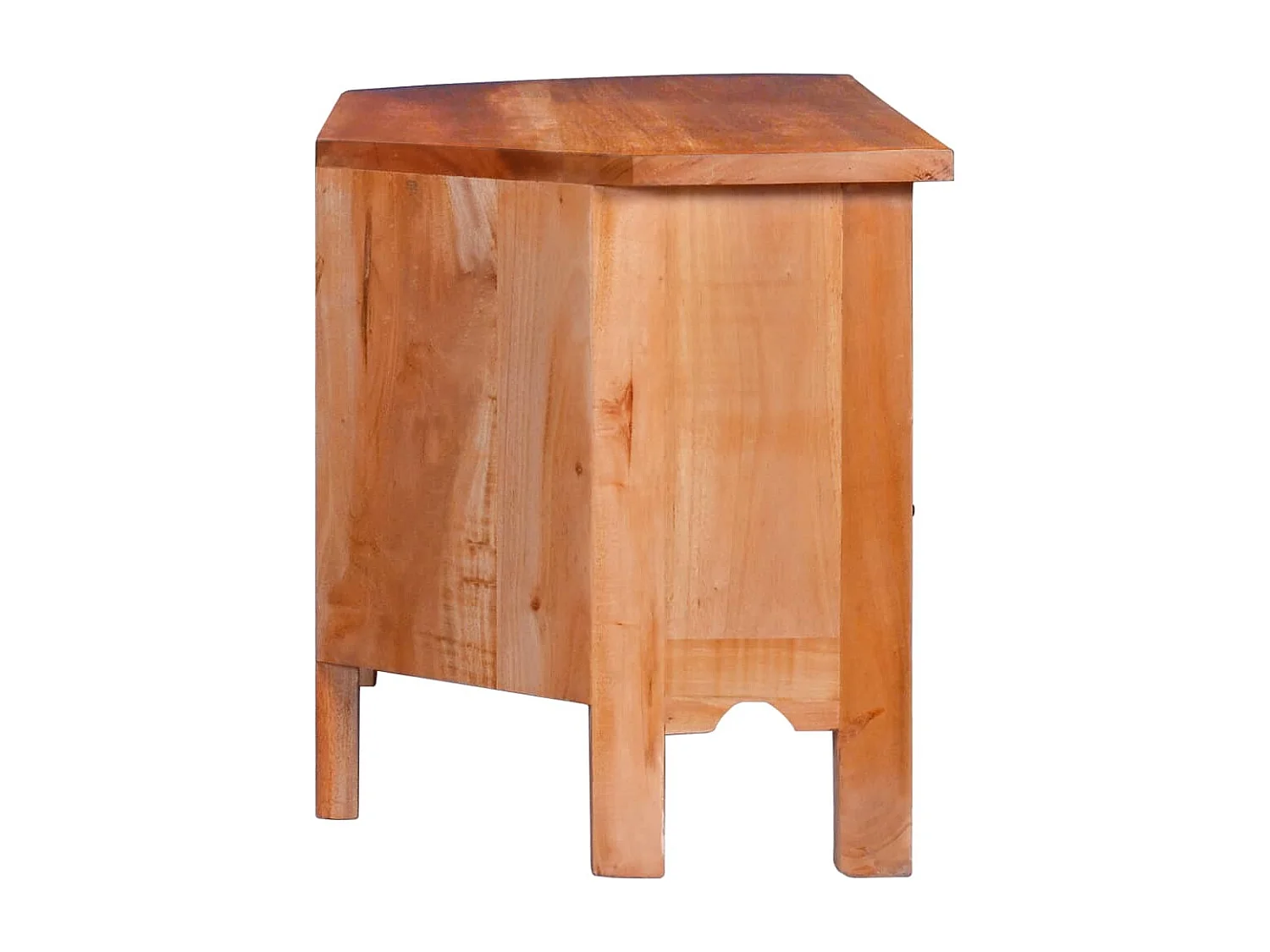 Mueble para TV de madera maciza de caoba 100x40x45 cm