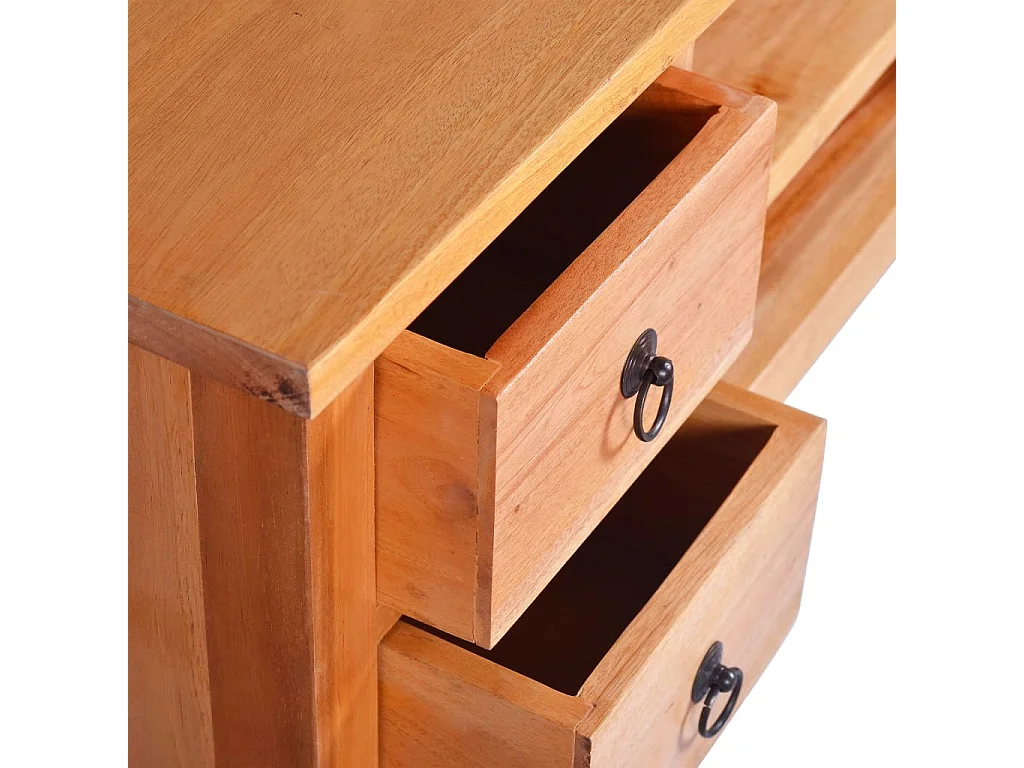 Mueble para TV de madera maciza de caoba 100x40x45 cm