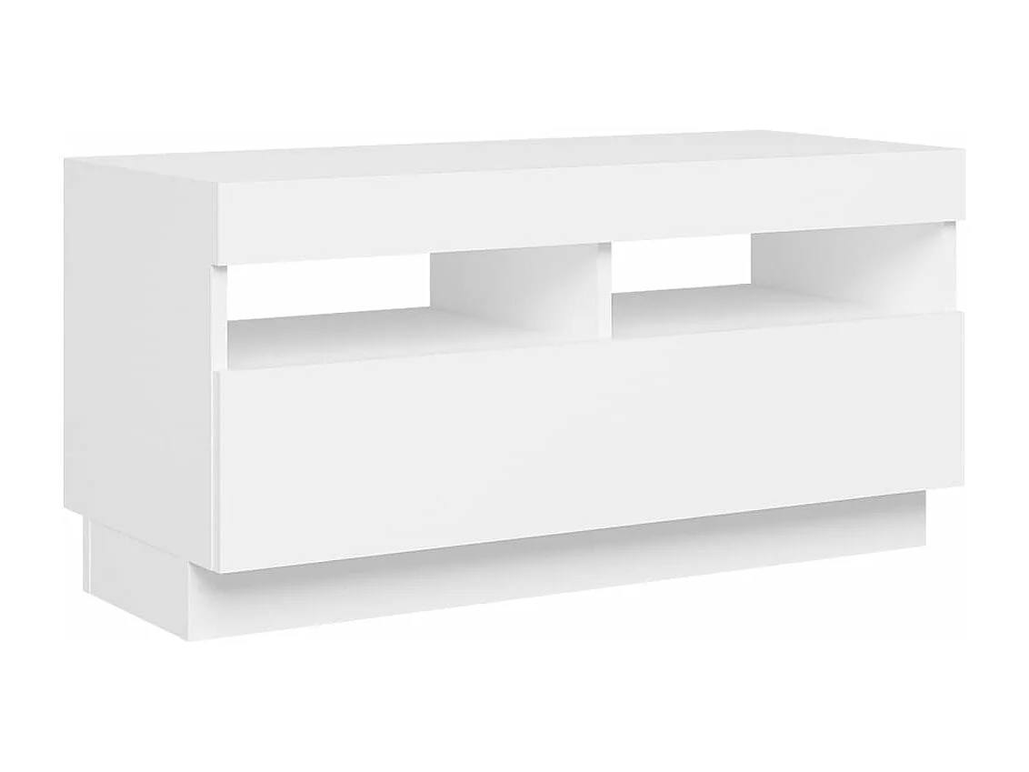 Mueble para TV con luces LED blanco 80x35x40 cm