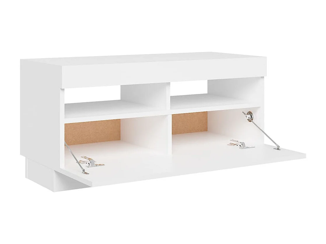 Mueble para TV con luces LED blanco 80x35x40 cm