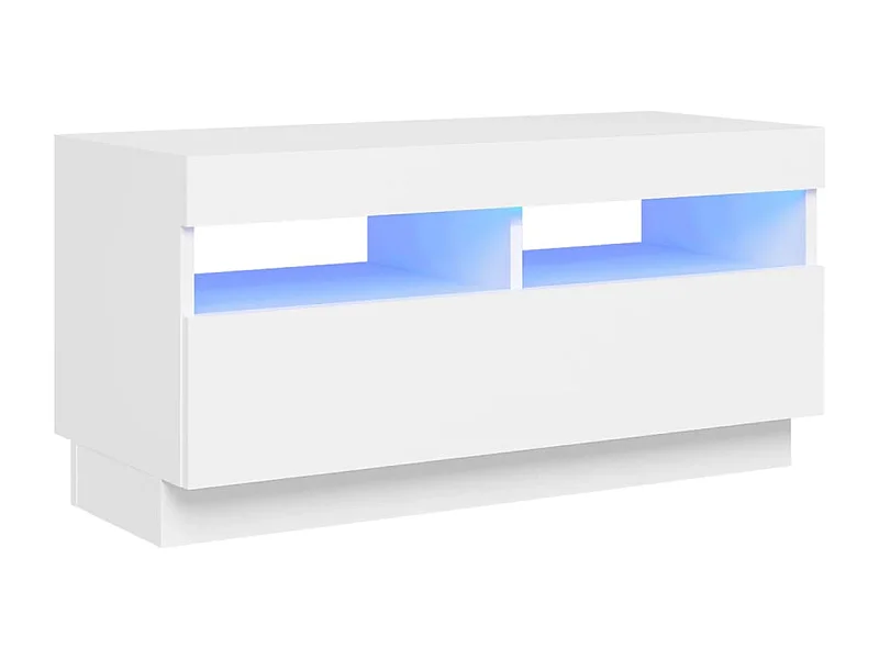 Mueble para TV con luces LED blanco 80x35x40 cm