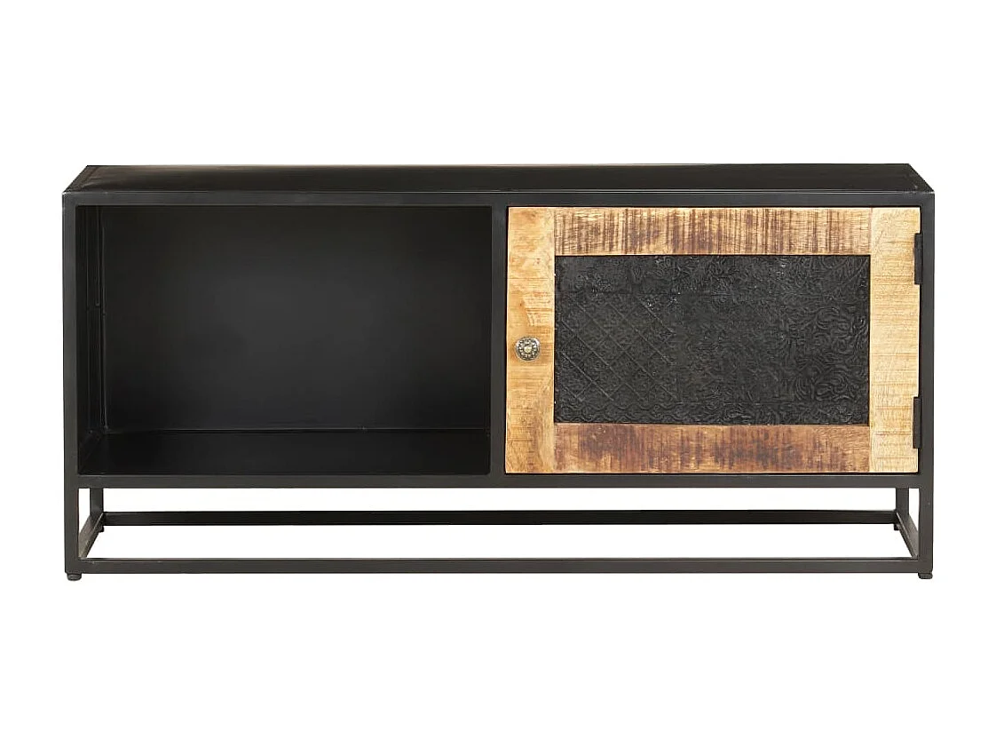 Tv-meubel 90x30x40 cm ruw mangohout