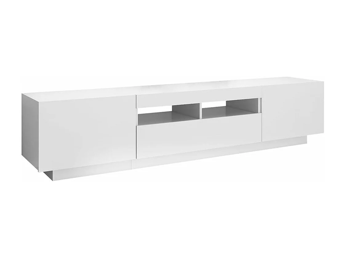 Mueble para TV con luces LED blanco 180x35x40 cm