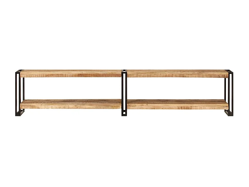 Meuble TV 200x30x40 cm bois massif de manguier