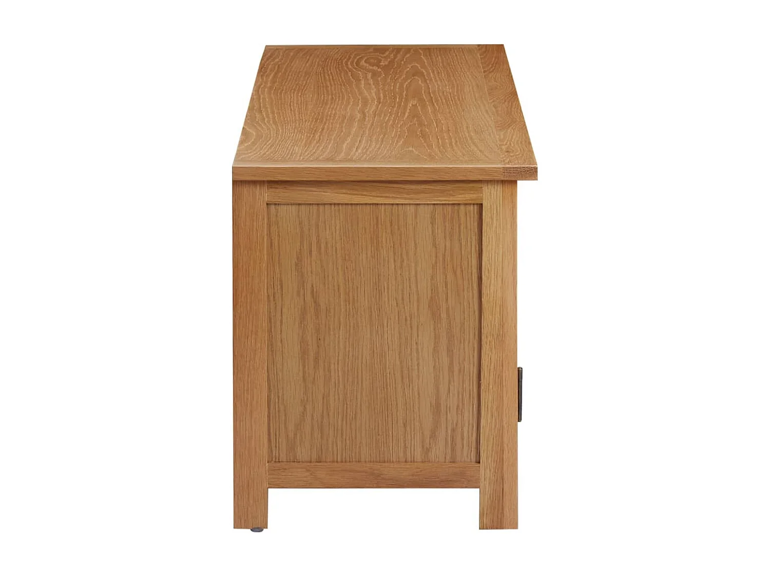 Tv-meubel 110x35x44 cm massief eikenhout