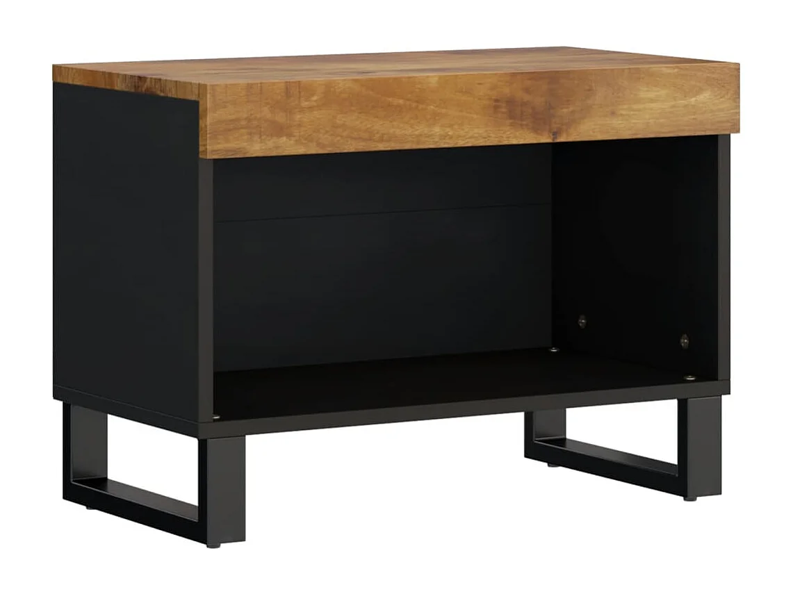 Mueble de TV madera maciza de mango 60x33x43,5 cm